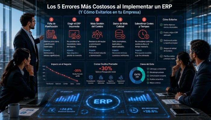 Los 5 Errores Más Costosos al Implementar un ERP